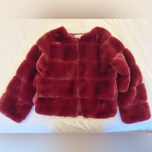 Red Fluffy Jacket
